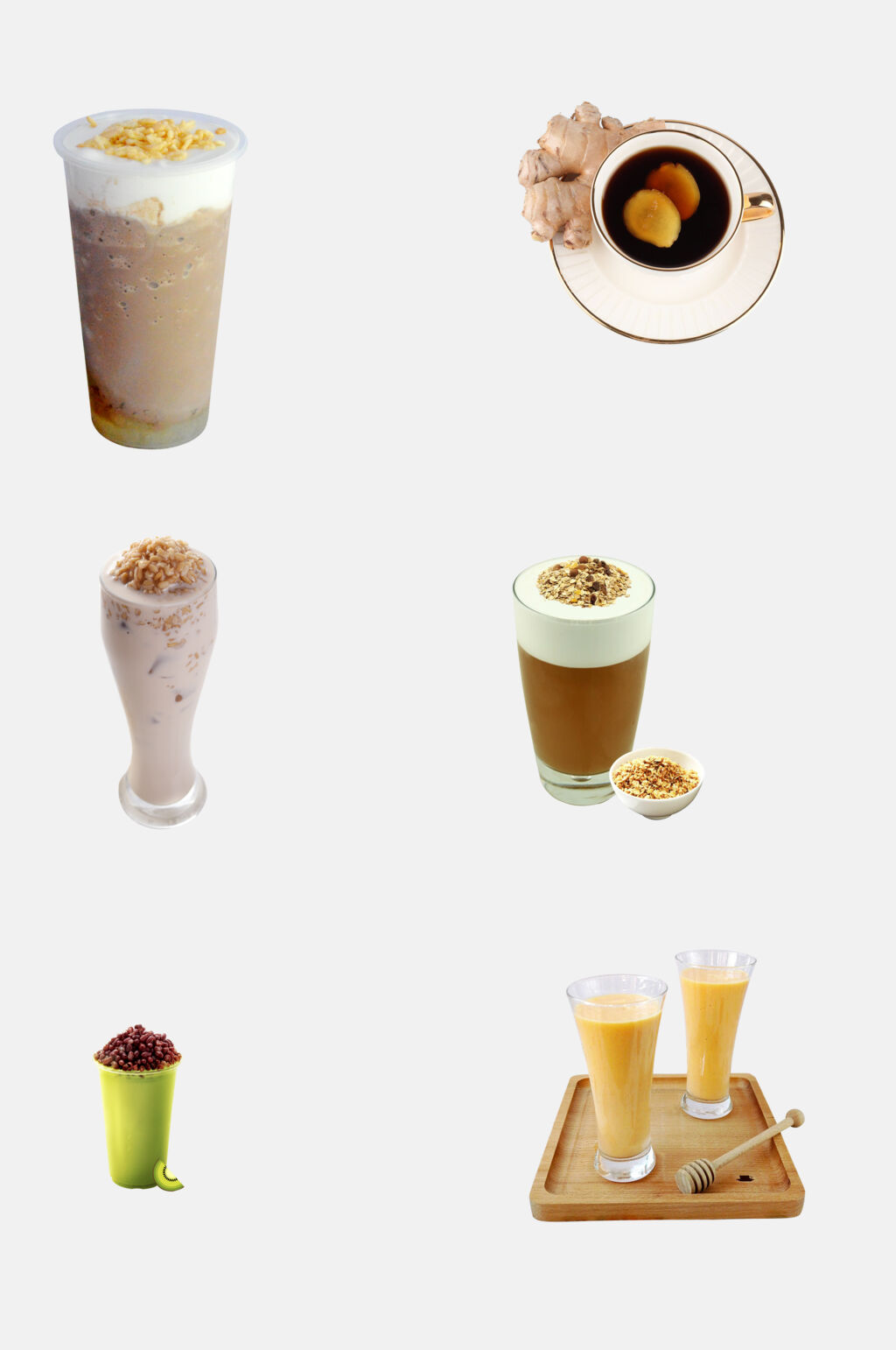 鲜香美味食品果汁奶茶免抠素材素材