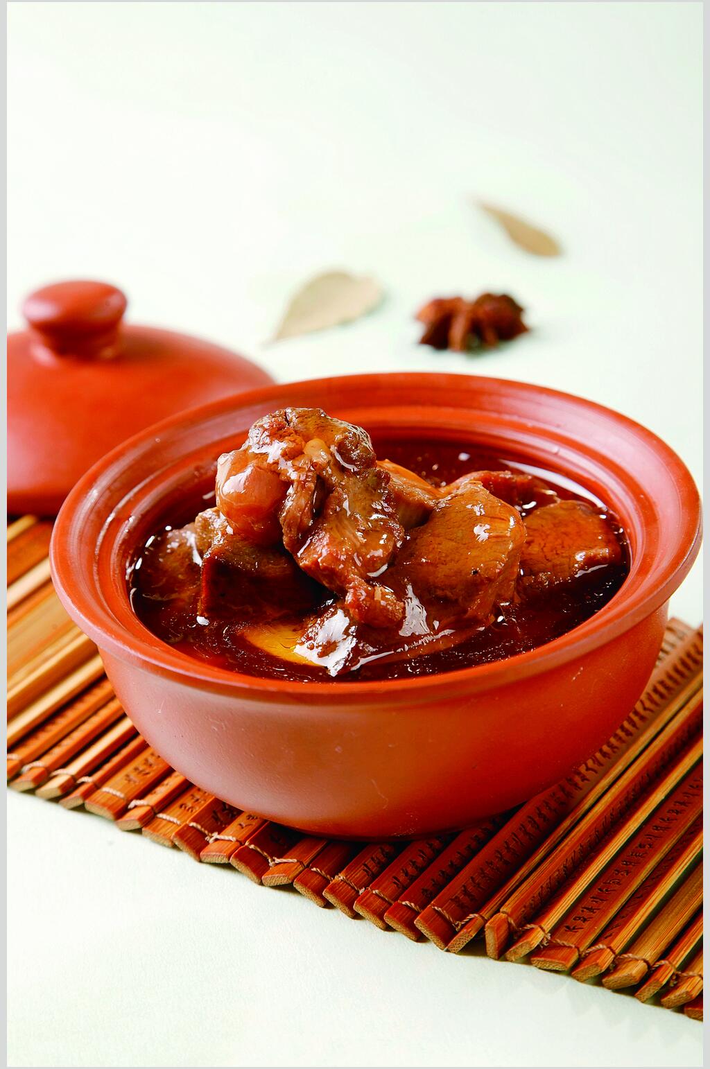 紫砂鹿肉食品高清图片素材