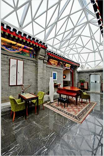 高端北京古城老院酒店餐厅图片