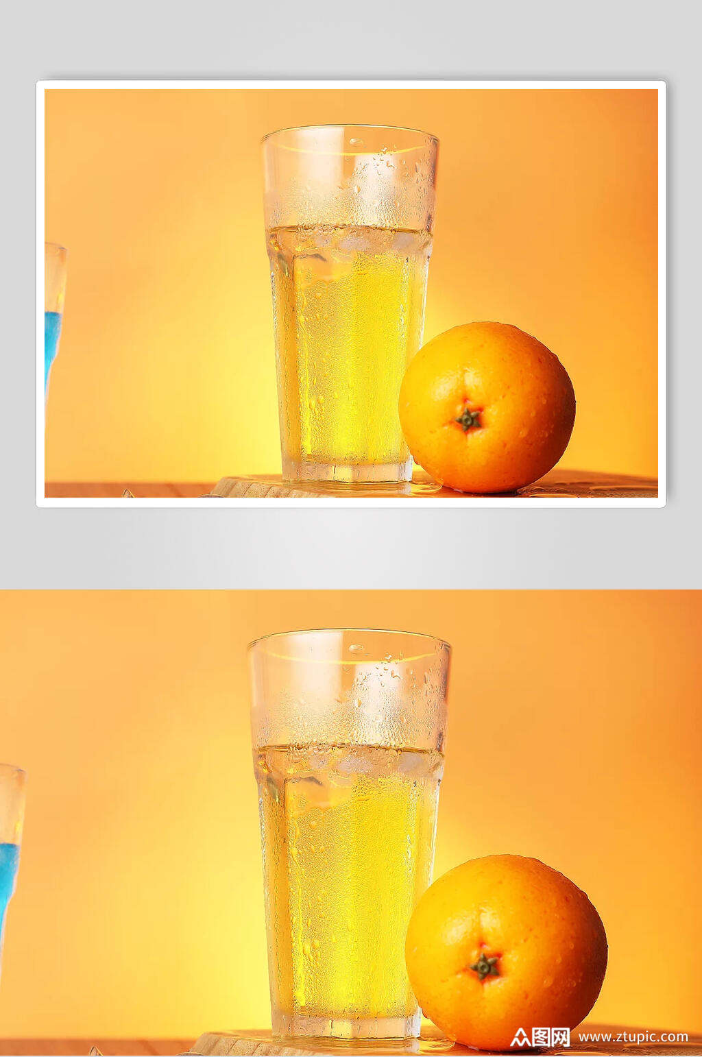 橙色奶茶食品高清图片