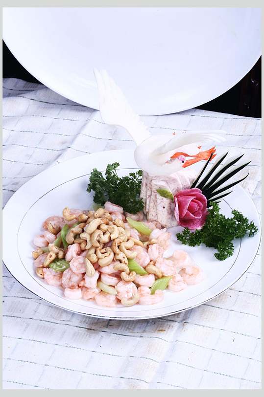 腰果大虾仁食品图片