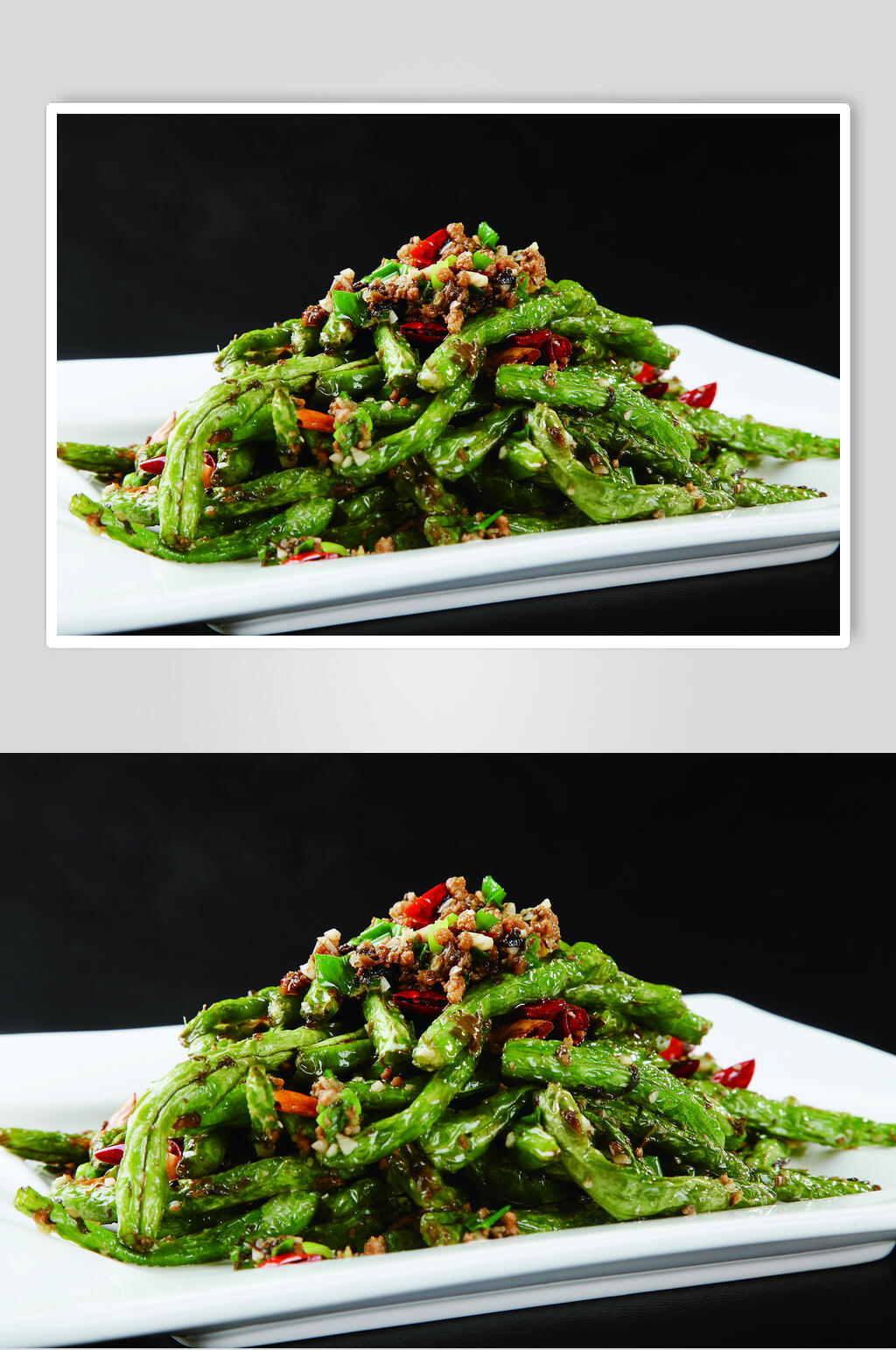 炒菜干煸豆角图片素材