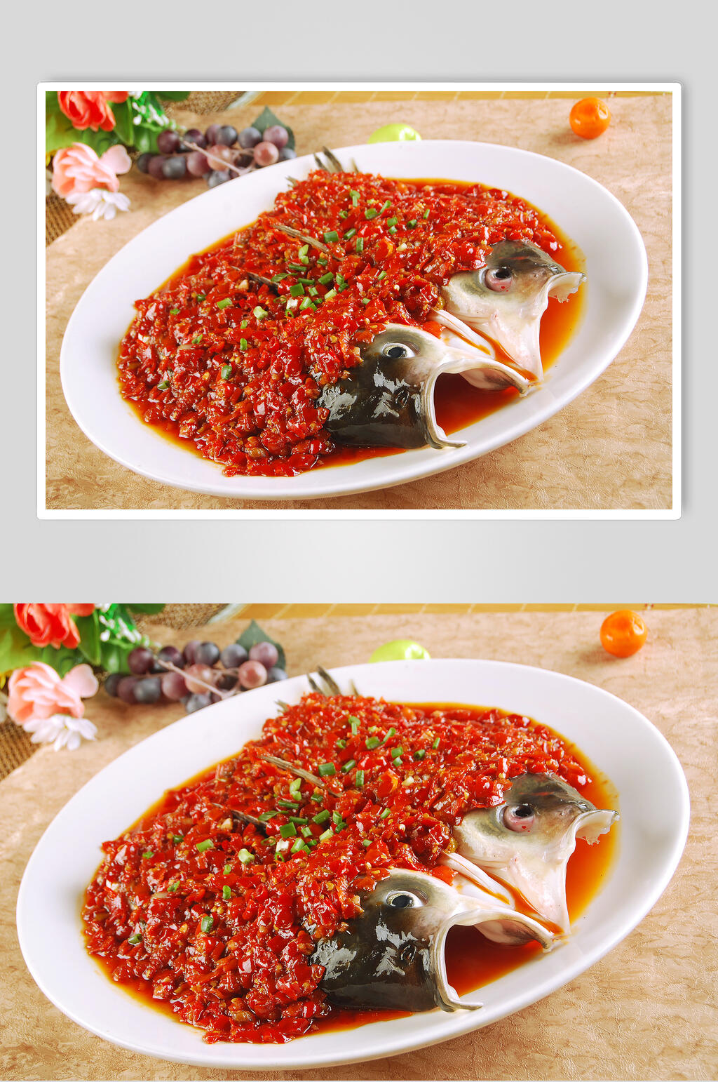 招牌剁椒魚頭美食高清圖片素材