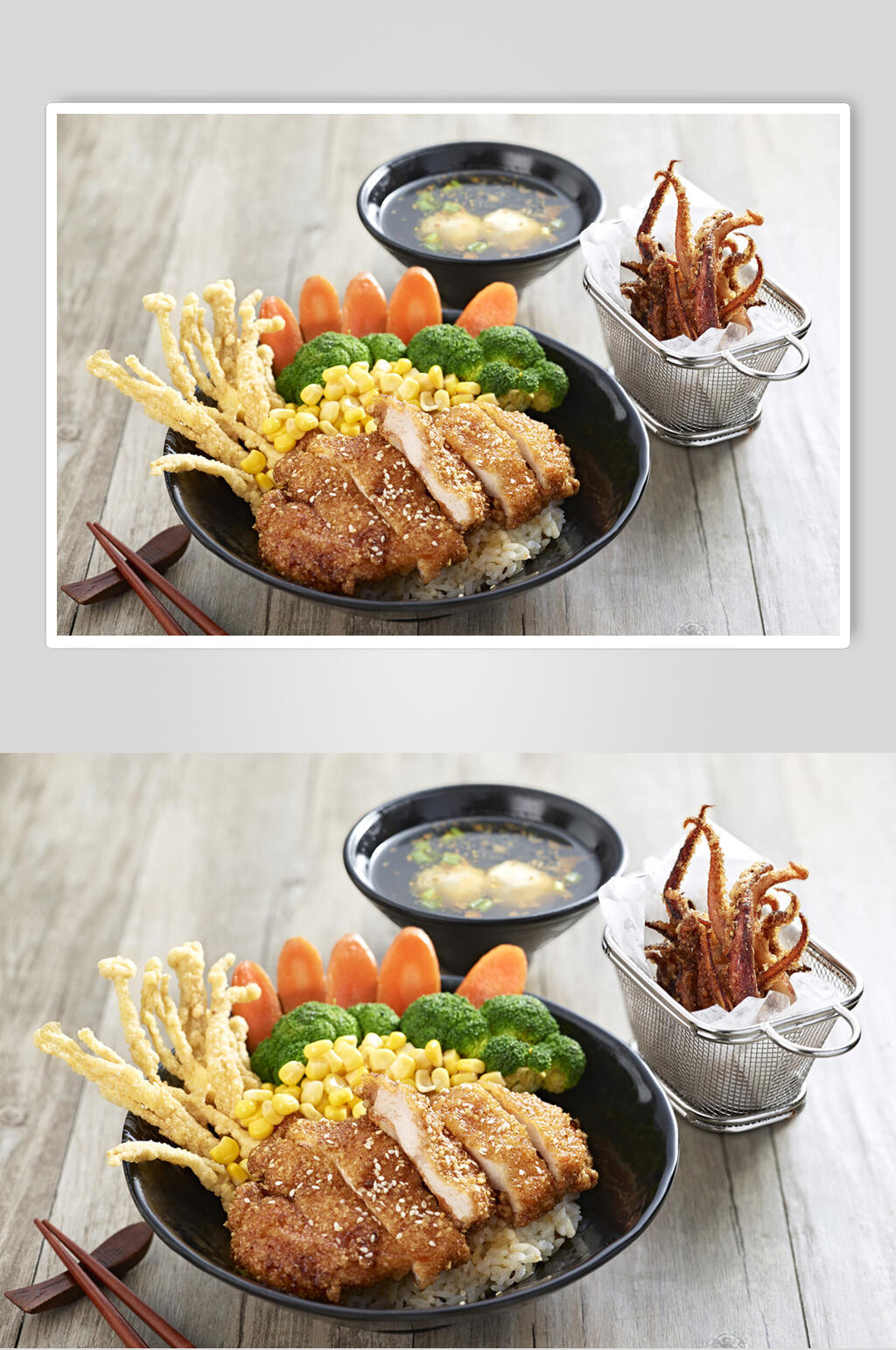 新鲜美味炸鸡腿鸡翅鸡块食物图片素材