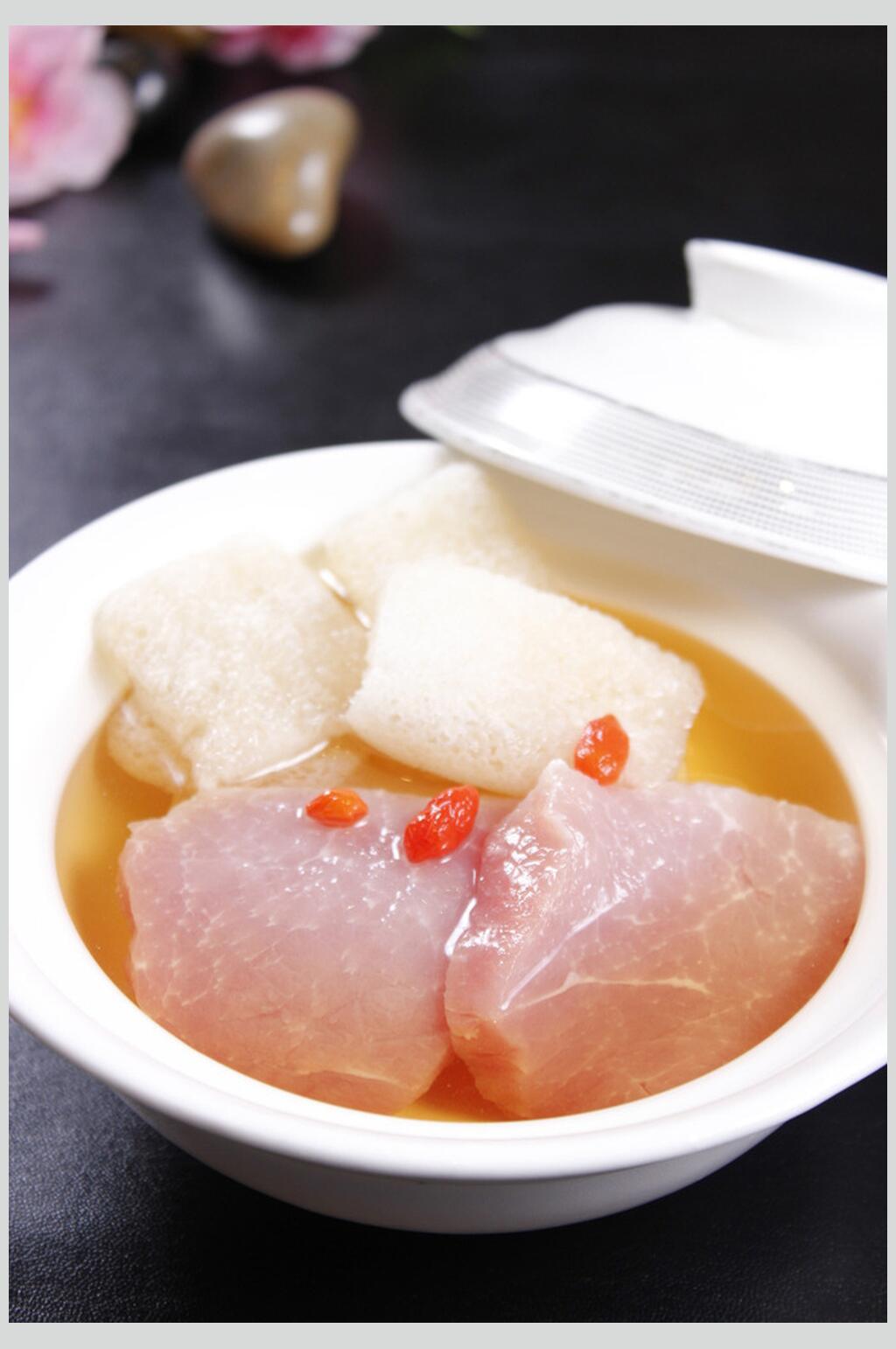 竹笙瘦肉汤食物图片素材