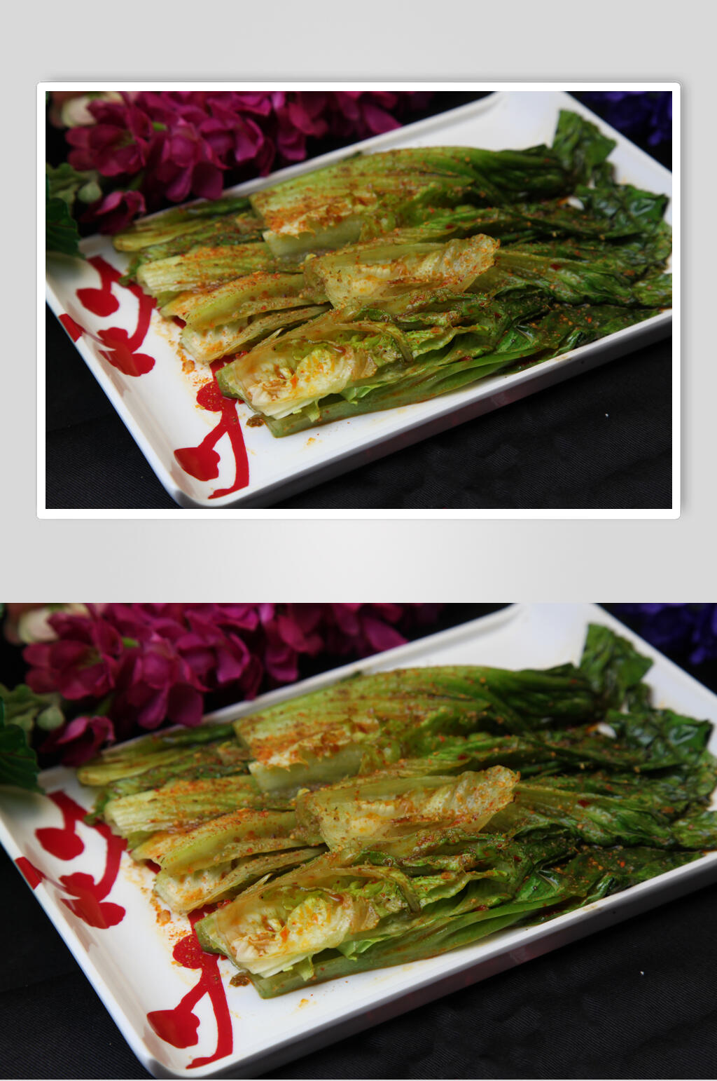 新鲜美味烤生菜图片素材
