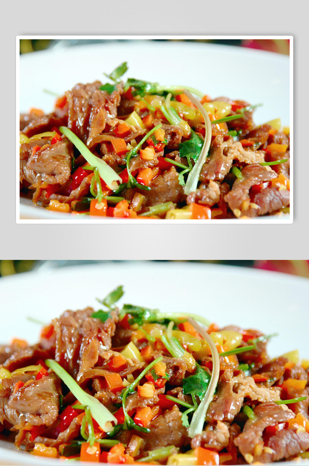 香辣小炒黄牛肉食品图片素材