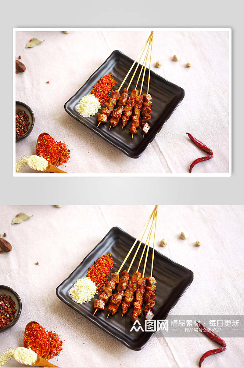 香辣美味串串烤肉串餐饮图片素材