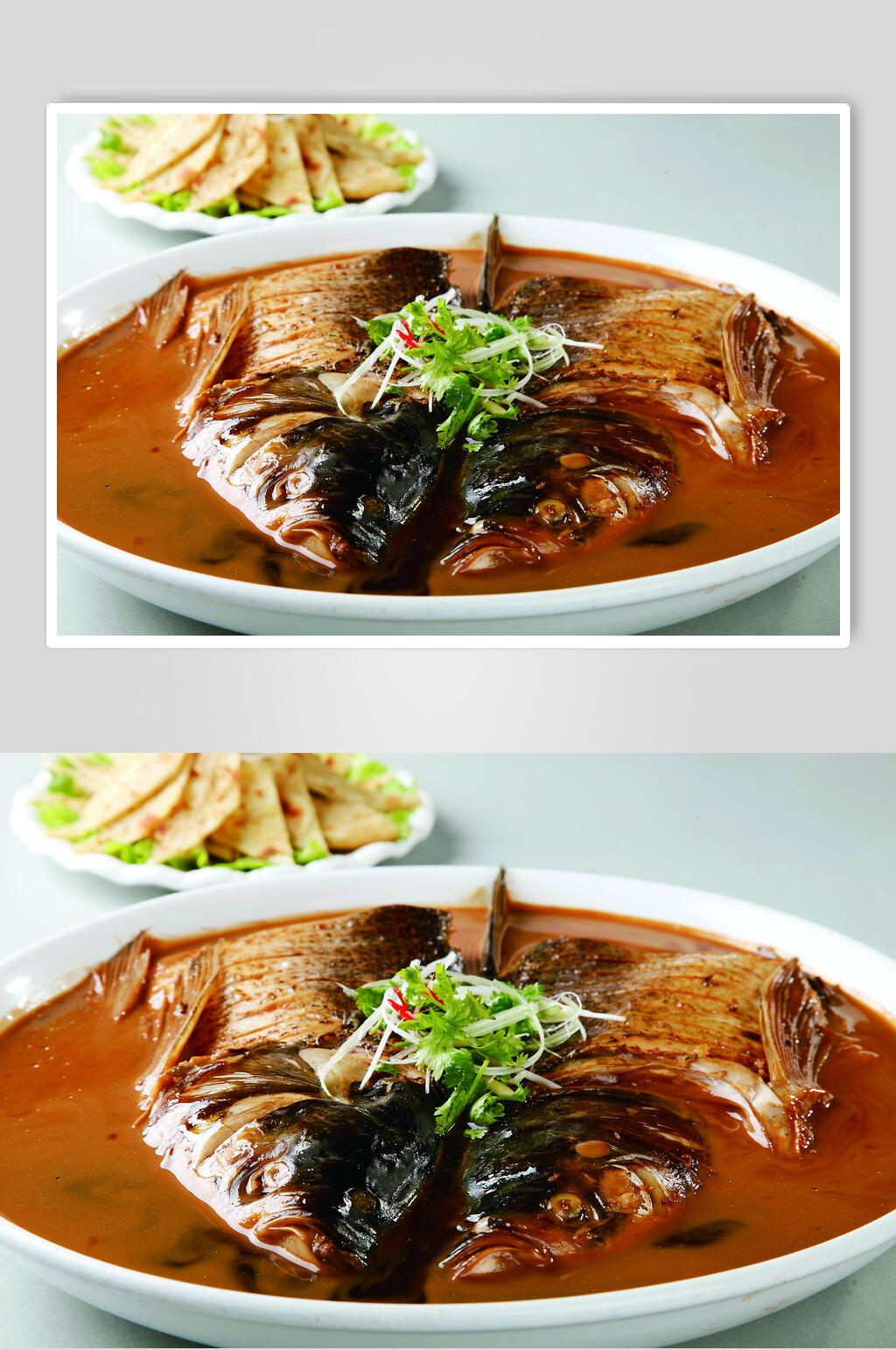 鱼头泡馍美食图片素材