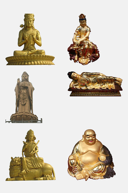 古风佛像免抠元素