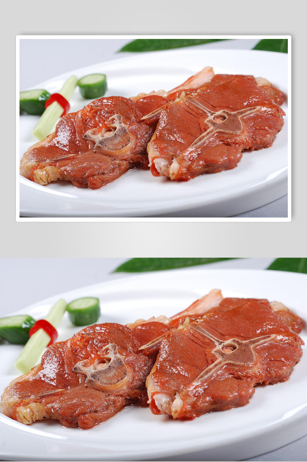 自制酱羊排美食图片素材