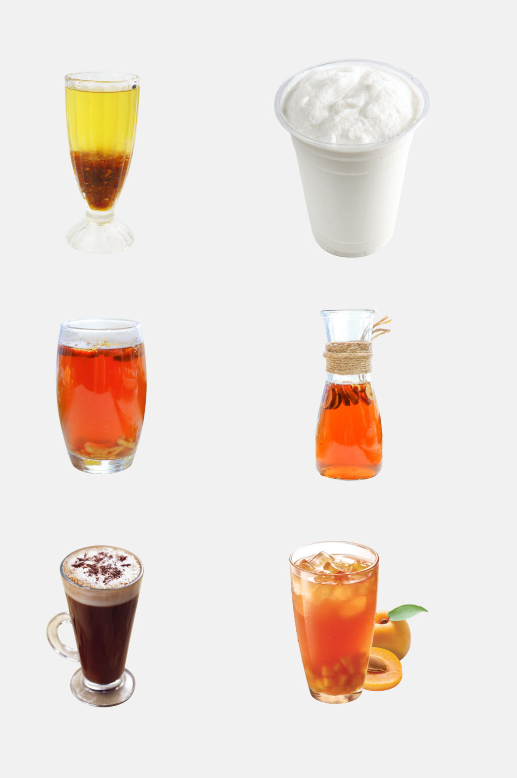 夏日冰凉牛奶奶茶免抠素材素材