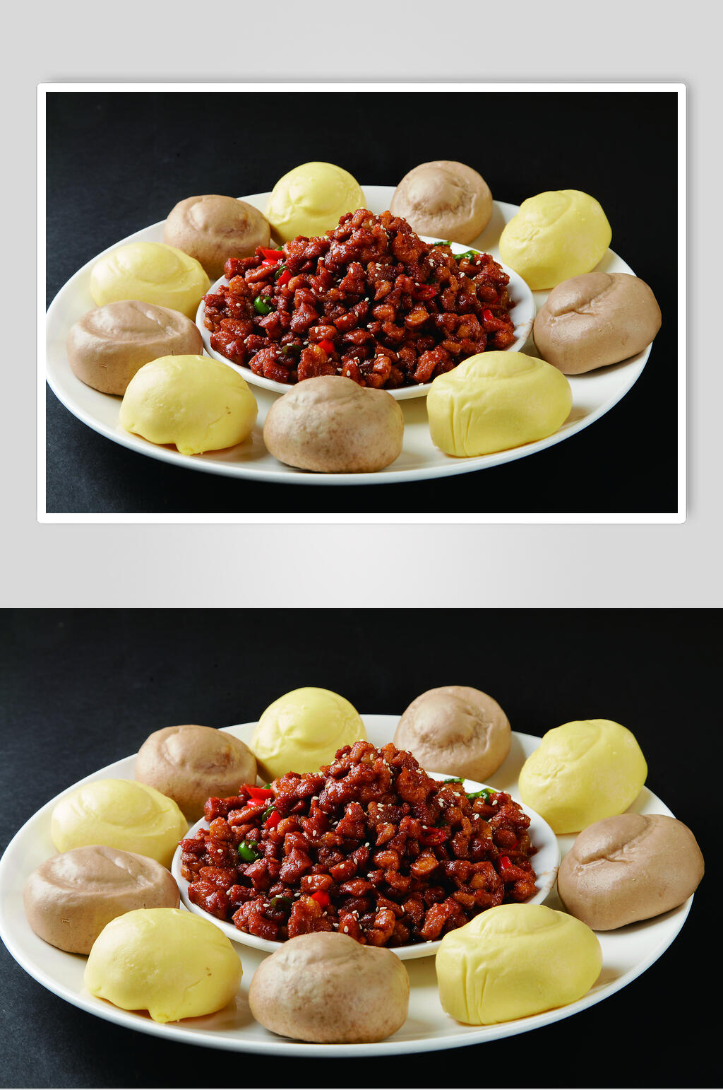 杂粮鸭松食物高清图片素材