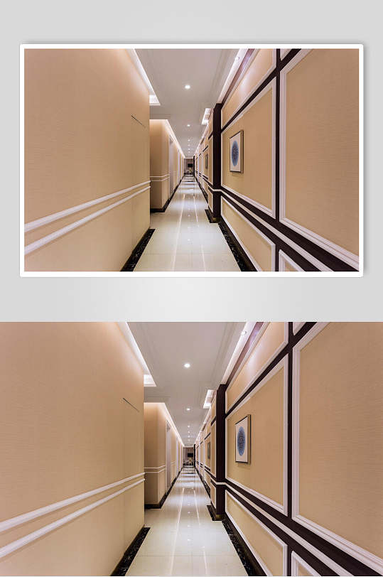 酒店走廊商业餐厅摄影图片
