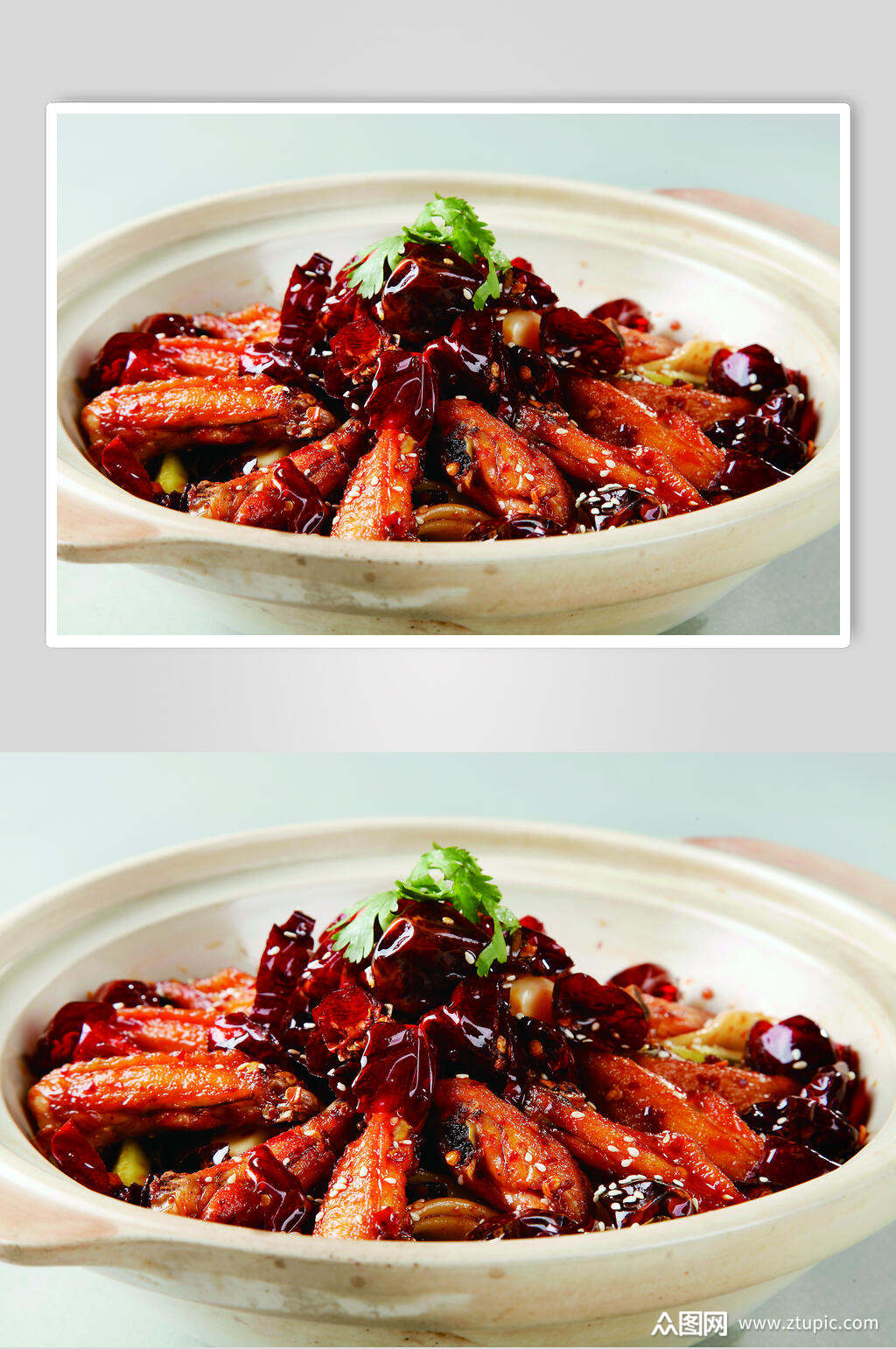 招牌香辣鸡翅图片