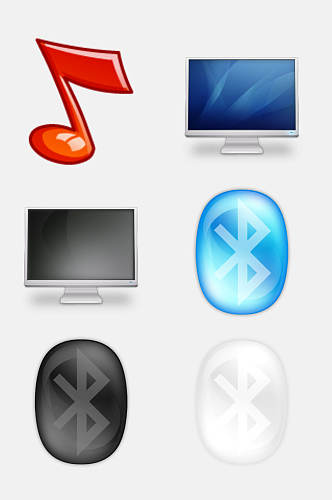 蓝牙商务办公图标免抠元素