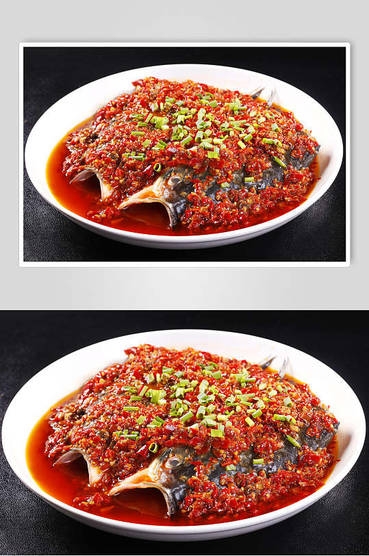 美食香濃美味剁椒魚頭餐飲美食圖片