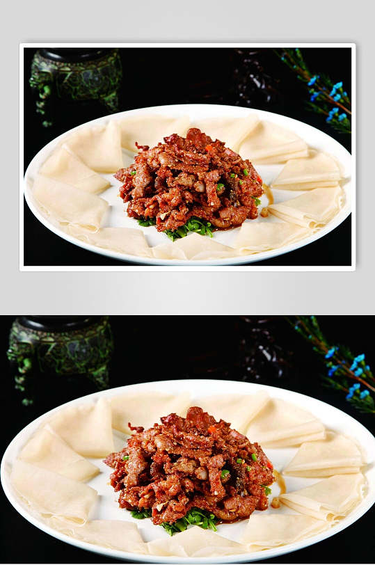 孜然羊肉美食图片