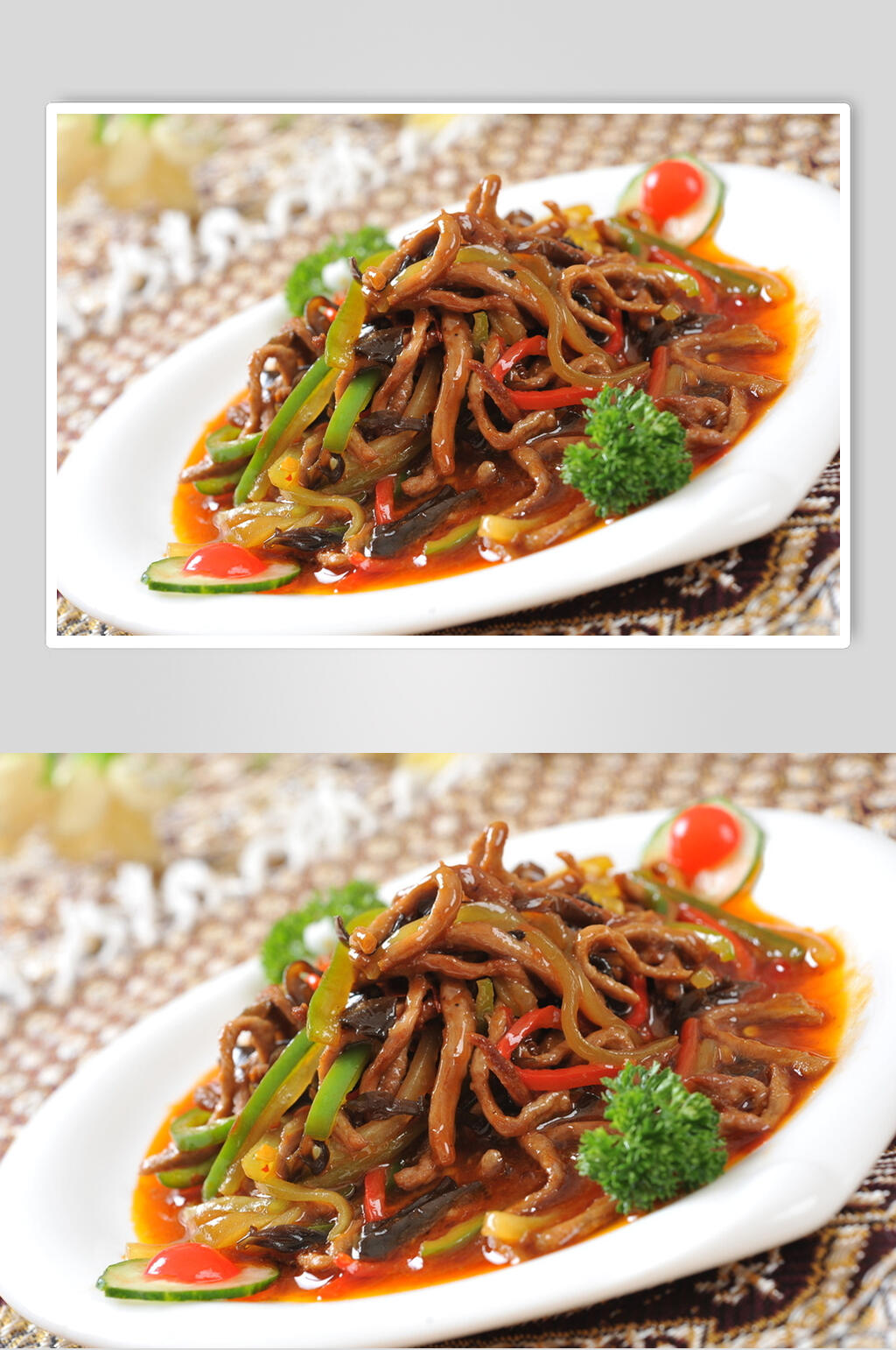 新鲜鱼香肉丝食物图片素材