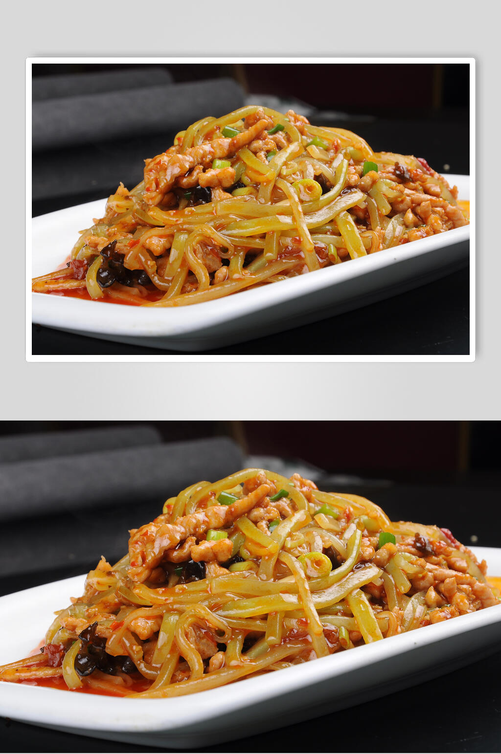 正宗美味鱼香肉丝食物图片素材