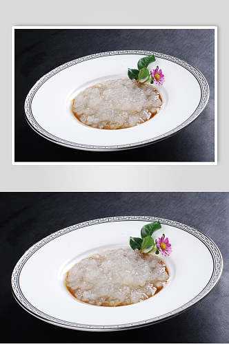 枣茸炖雪蛤食物图片
