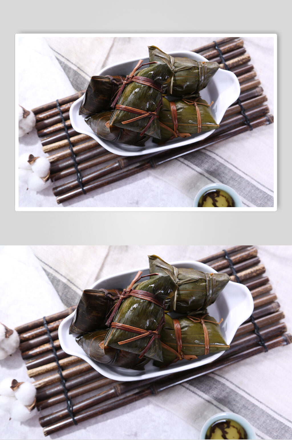 美味三角粽子美食图片素材