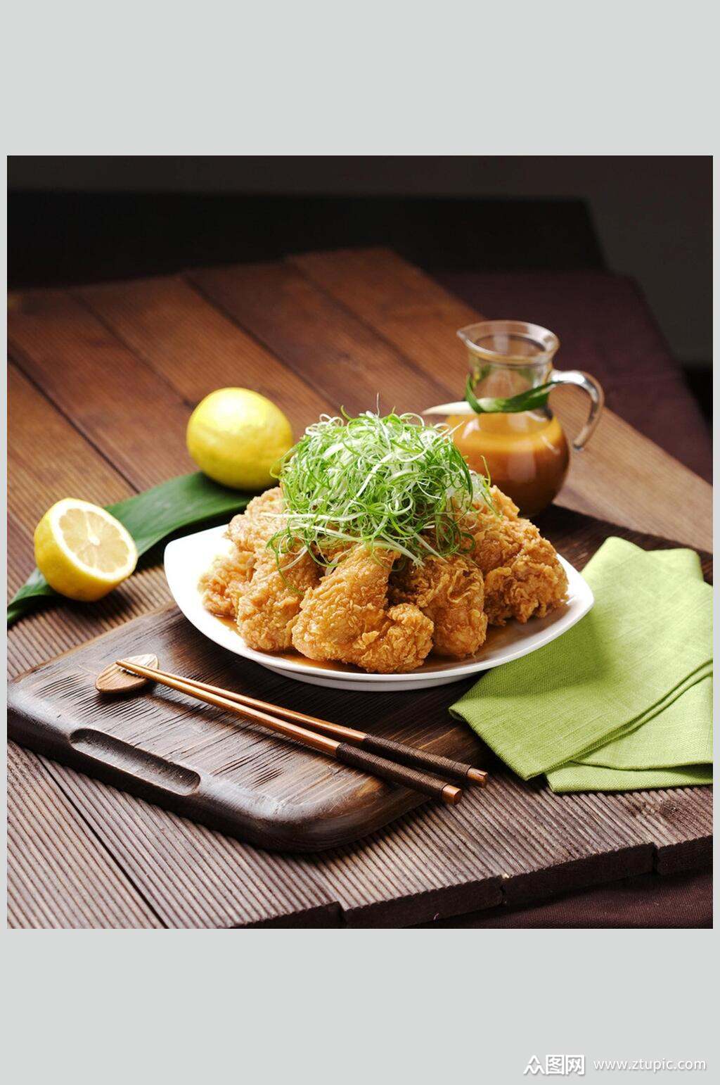 健康美味仙草炸鸡腿鸡翅鸡块食物图片模板下载-编号2364826-众图网