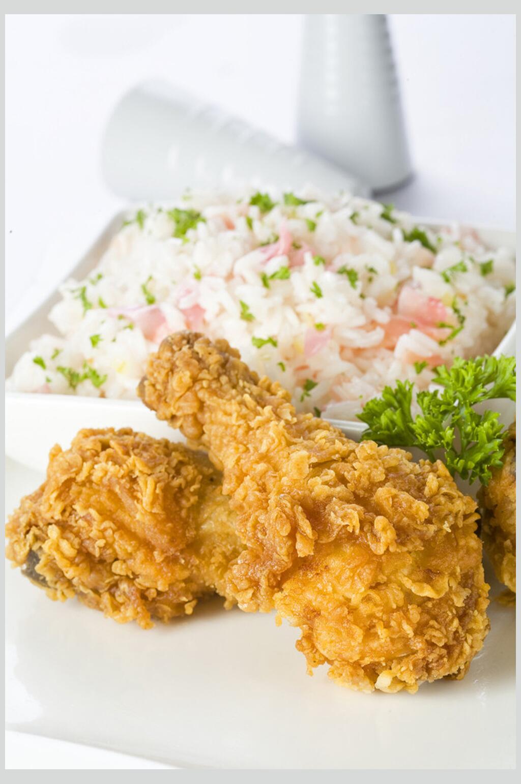 香酥炸鸡腿鸡翅鸡块食品图片素材