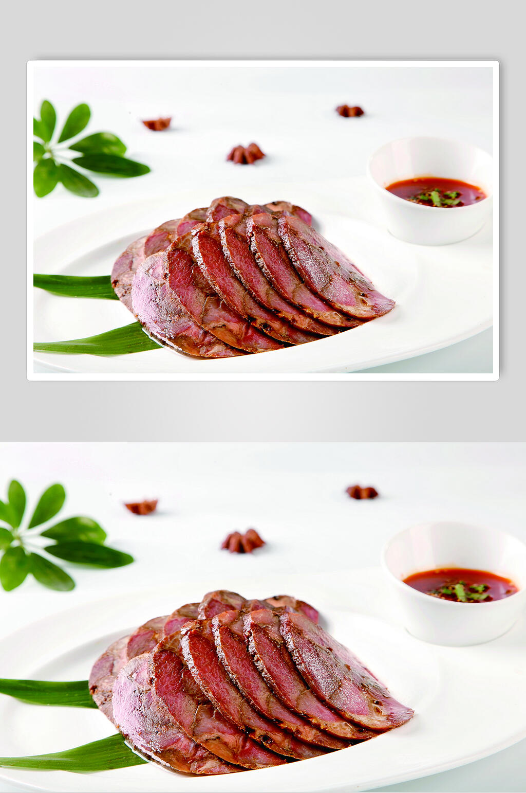 沾酱生菜驴肉美食高清图片素材