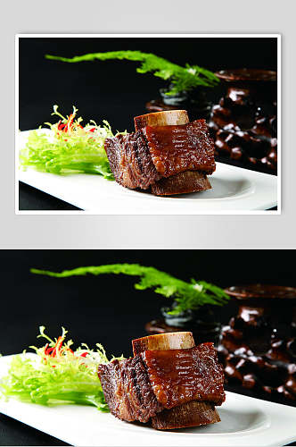 中式牛排餐饮高清图片