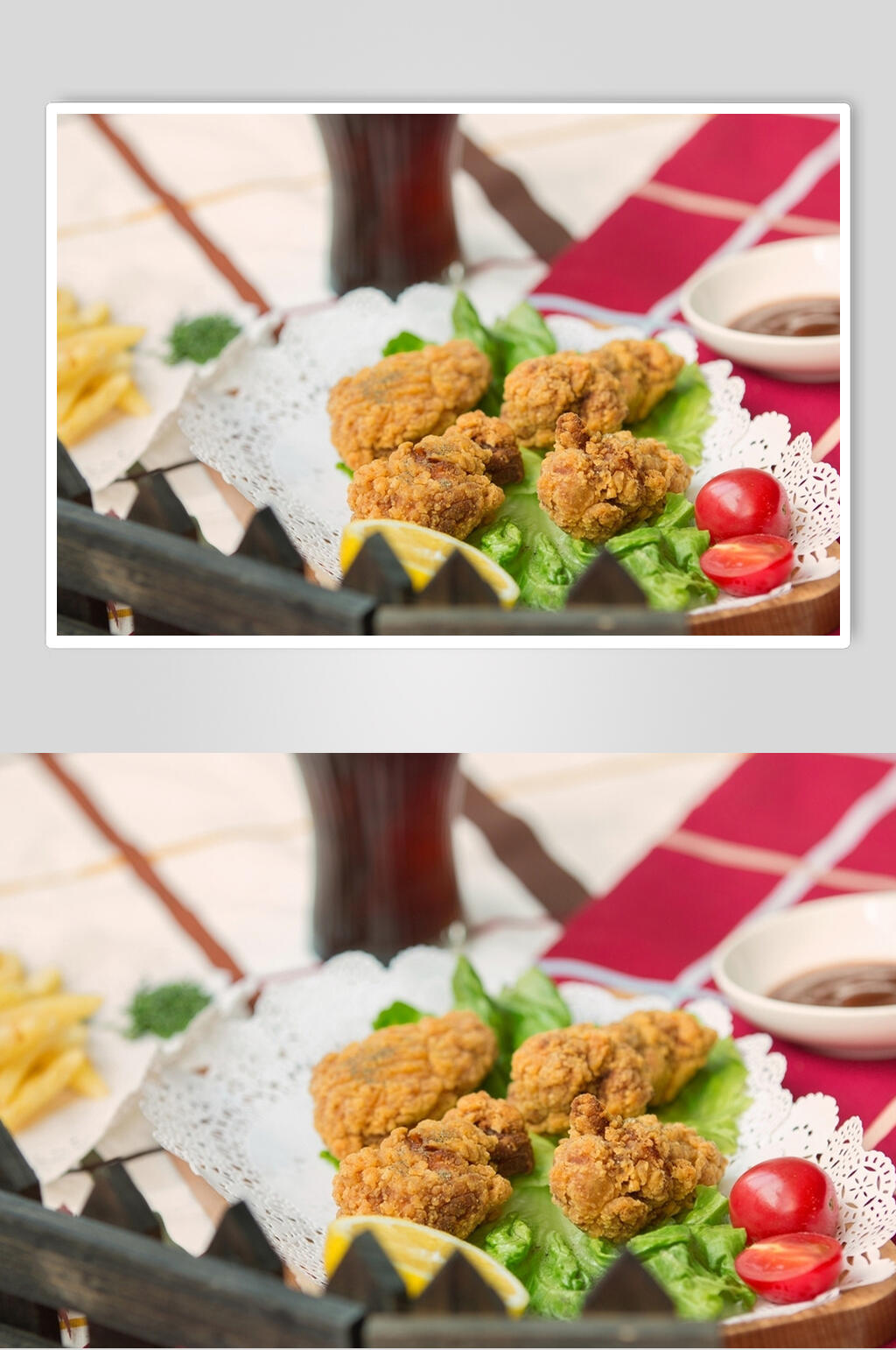 精品炸鸡腿鸡翅鸡块食物摄影图片素材