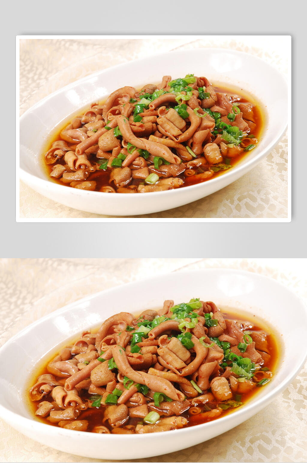 油淋脆鸭肠食品高清图片素材