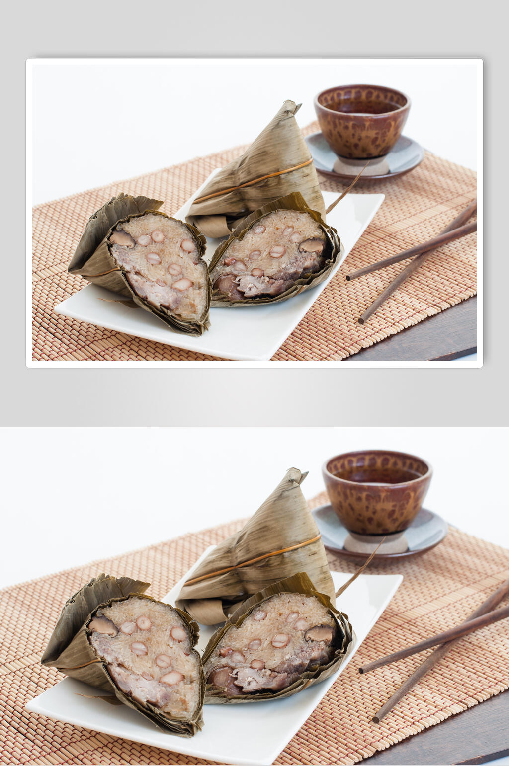 绿豆粽子美食图片素材