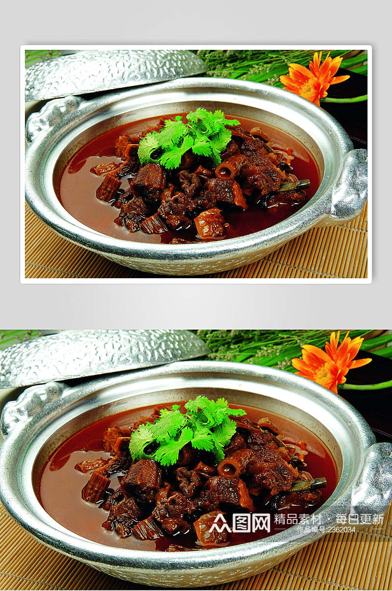 竹海笋香牛腩食品图片素材
