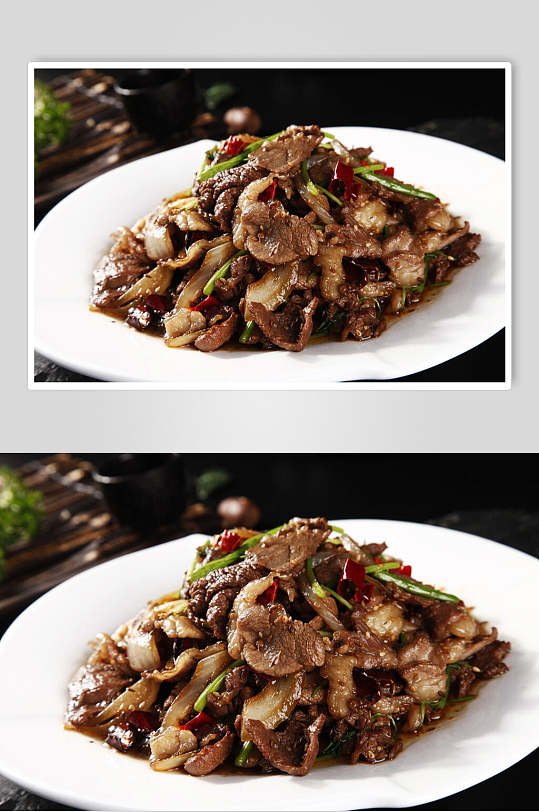 孜然羊肉美食图片