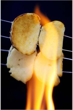 鲜香烤馒头片图片食物高清图片