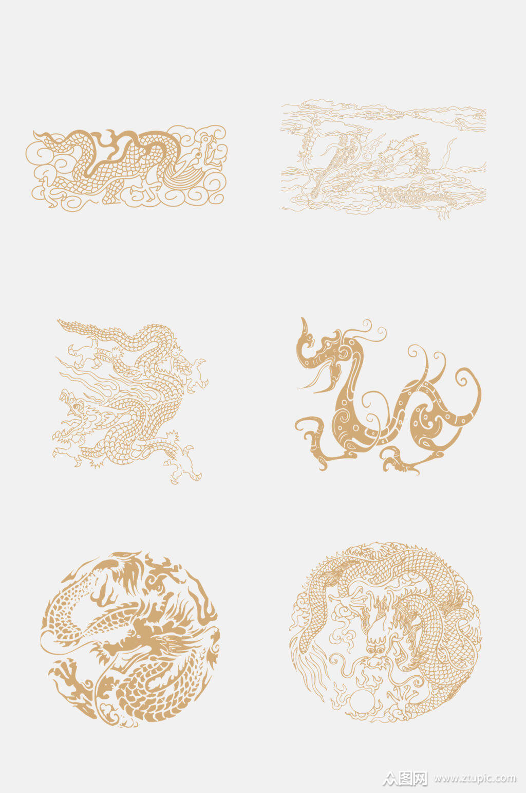 大气传统龙纹免抠素材