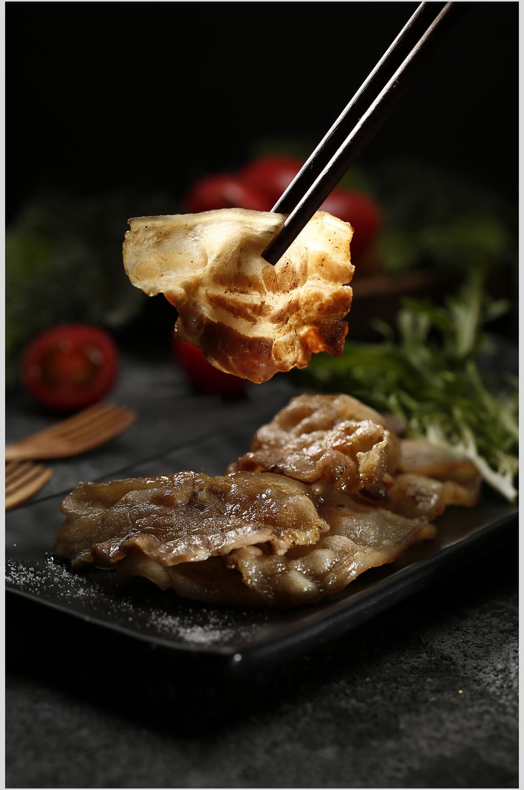 招牌美味烤五花肉图片素材