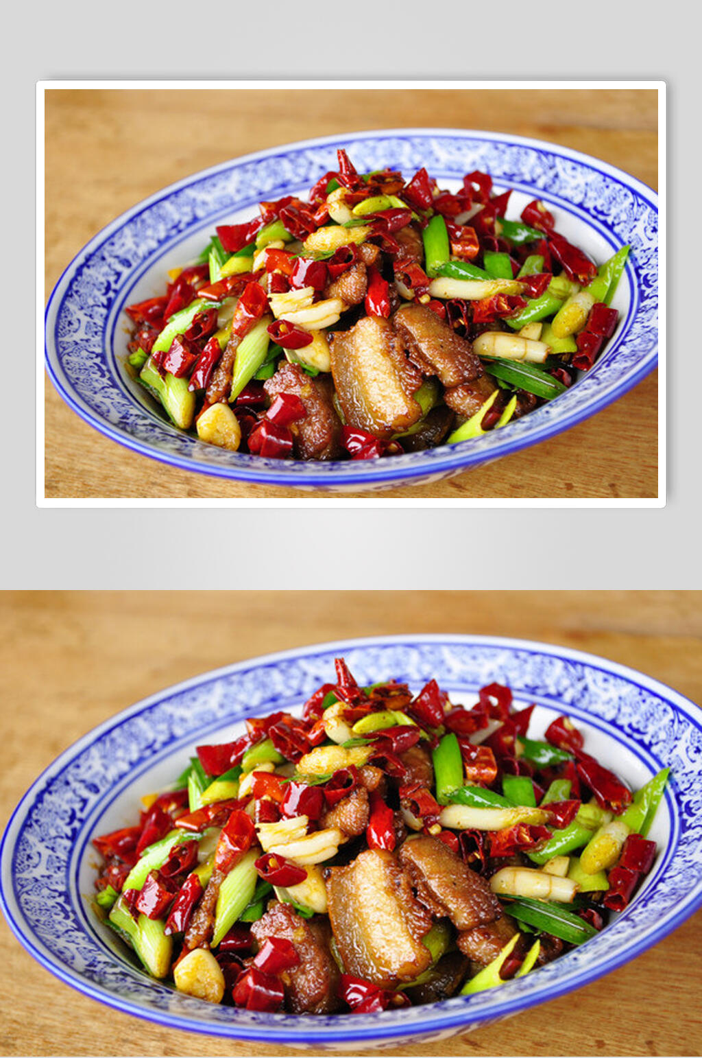 香辣美味炒菜回锅肉图片素材