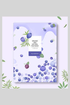 蓝莓夏季水果主题海报