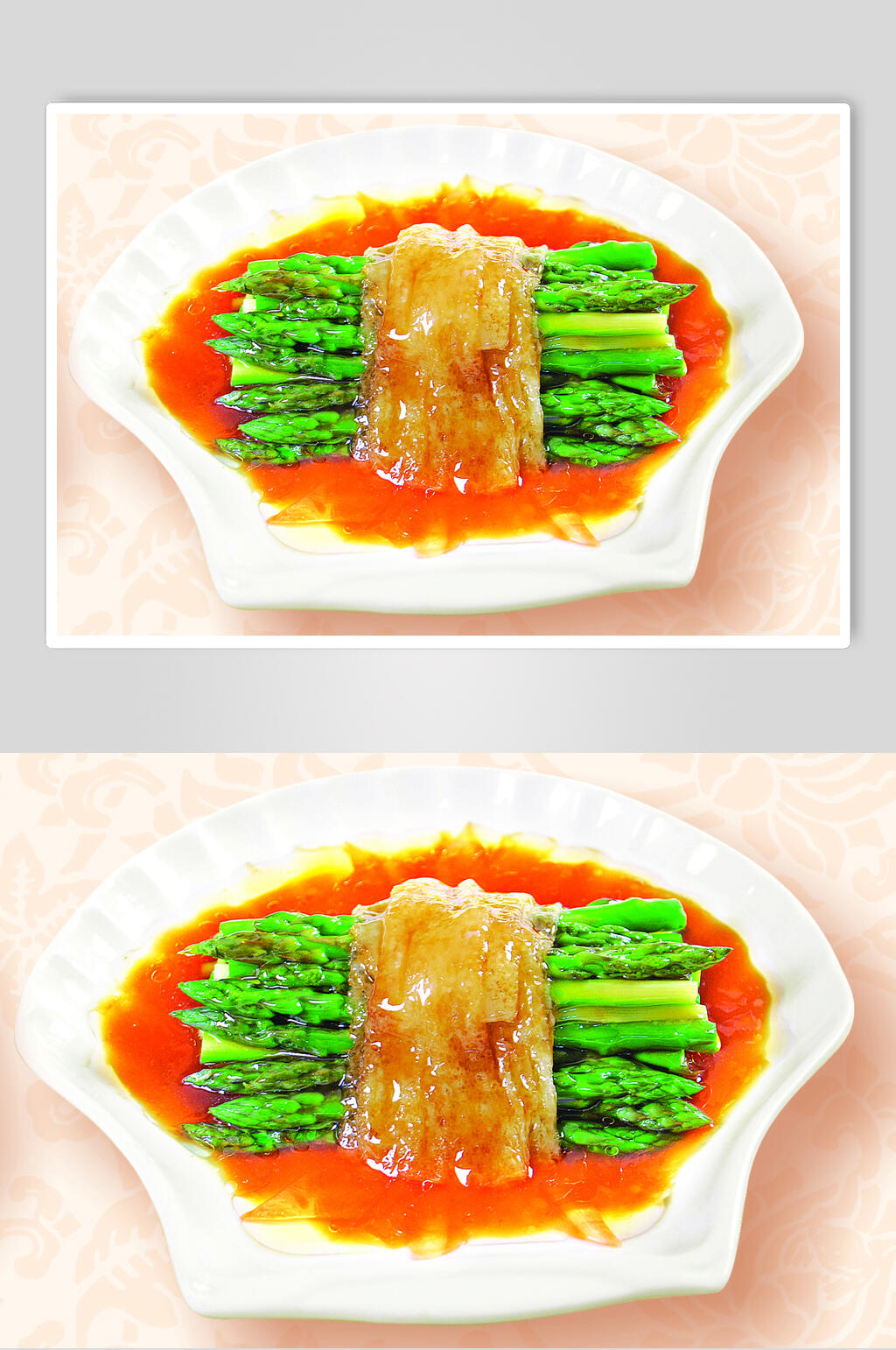 竹笙鲜芦笋餐饮高清图片素材
