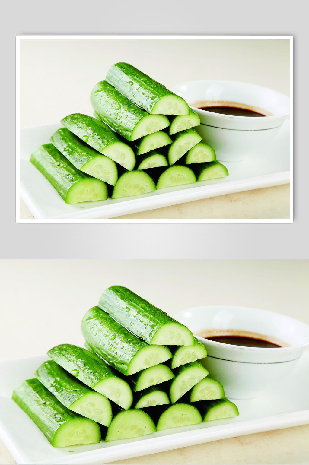 蘸酱小黄瓜食物高清图片素材