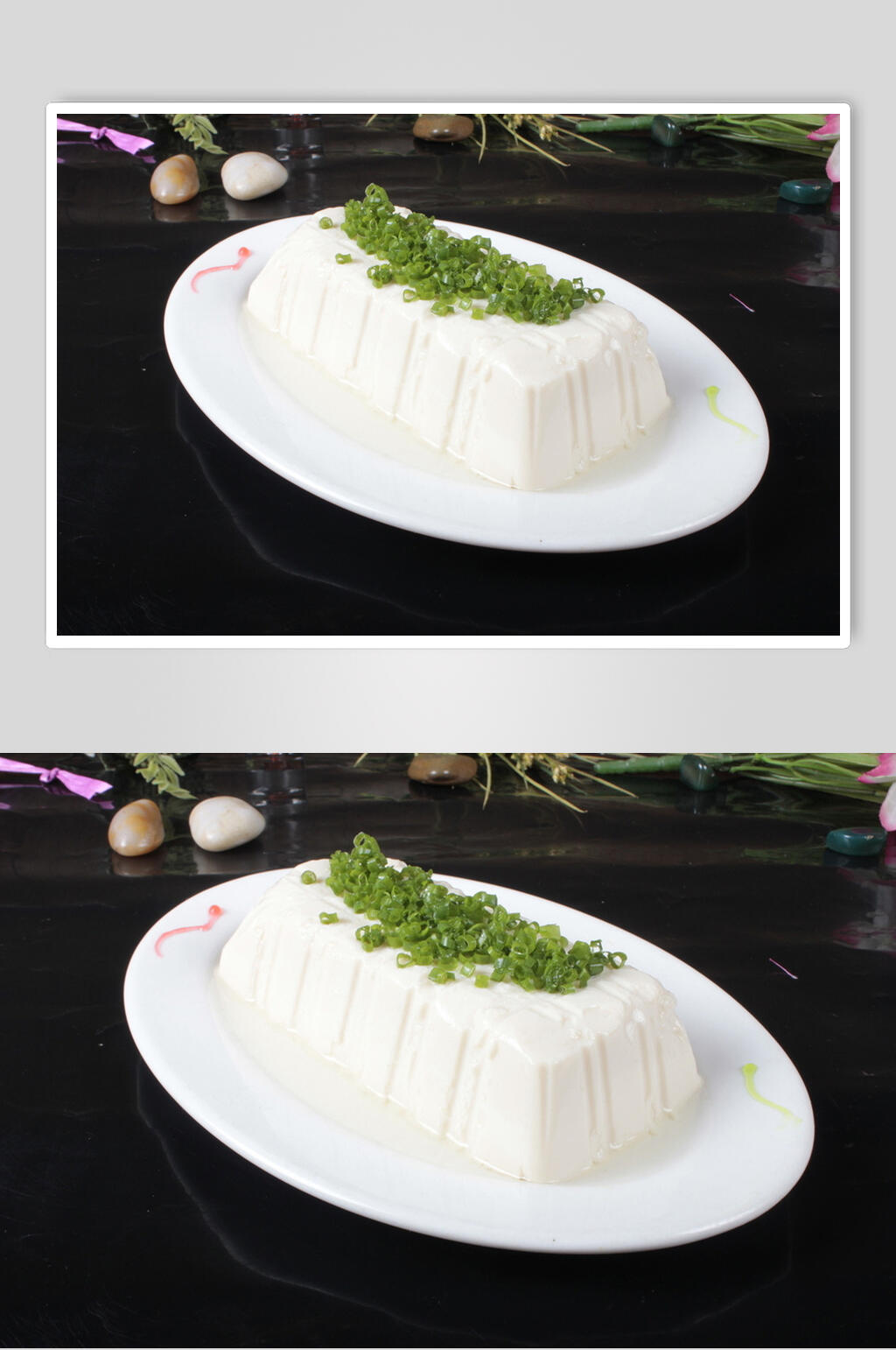 小葱拌豆腐食物图片素材