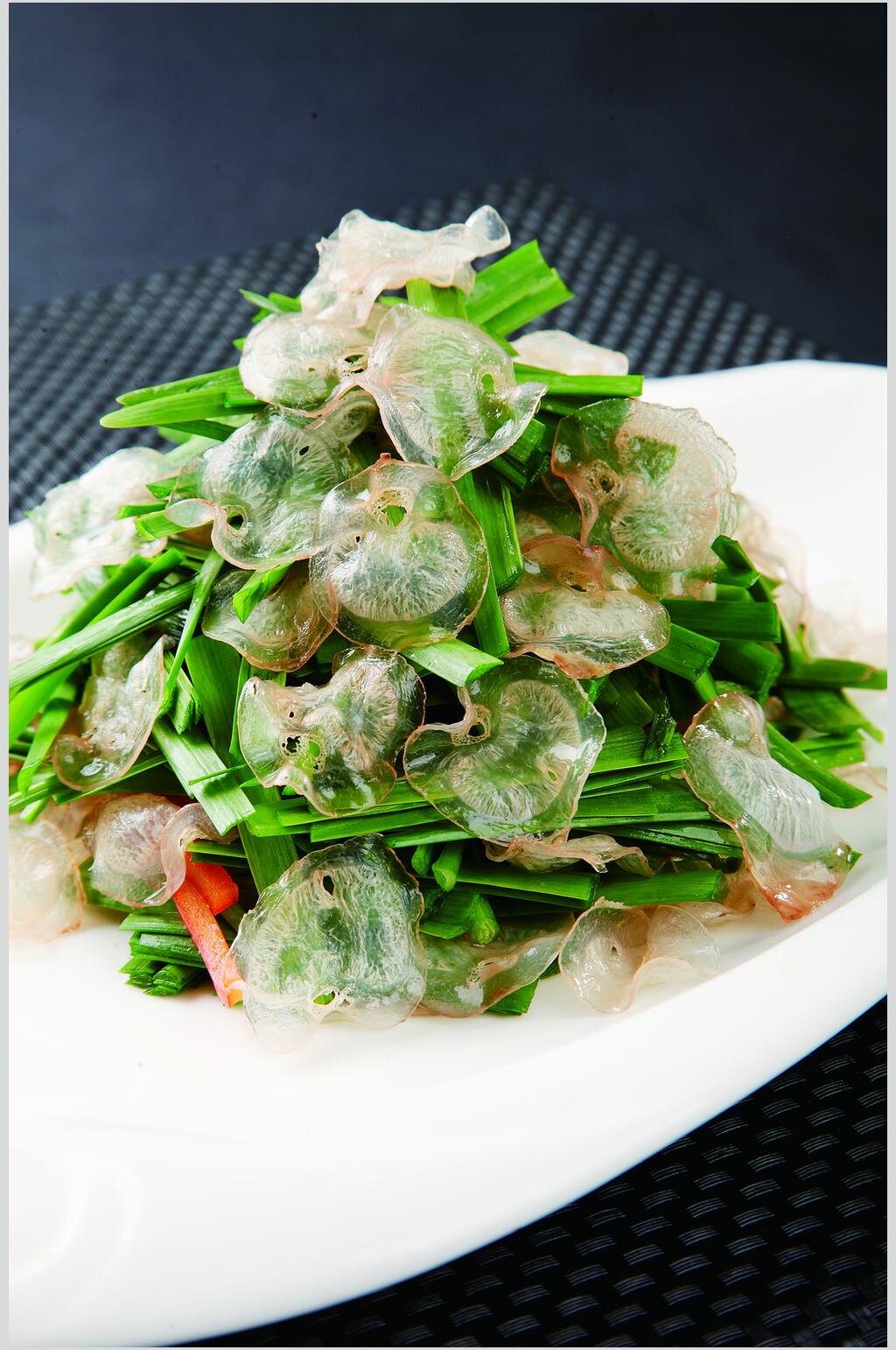 壮阳草拌鹿鞭美食图片素材