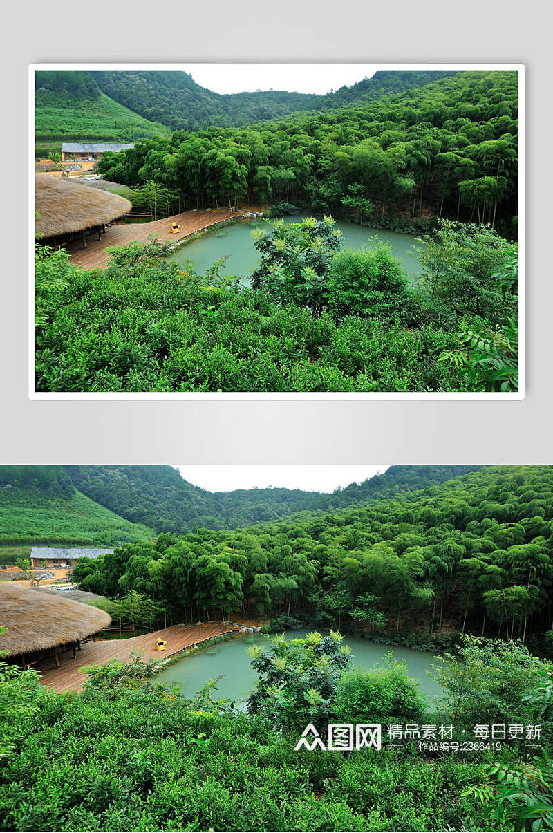 唯美莫干山裸心谷度假村民宿图片素材