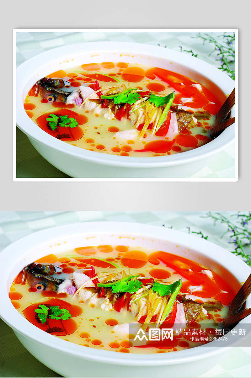 重庆酸菜鱼窝食品高清图片素材