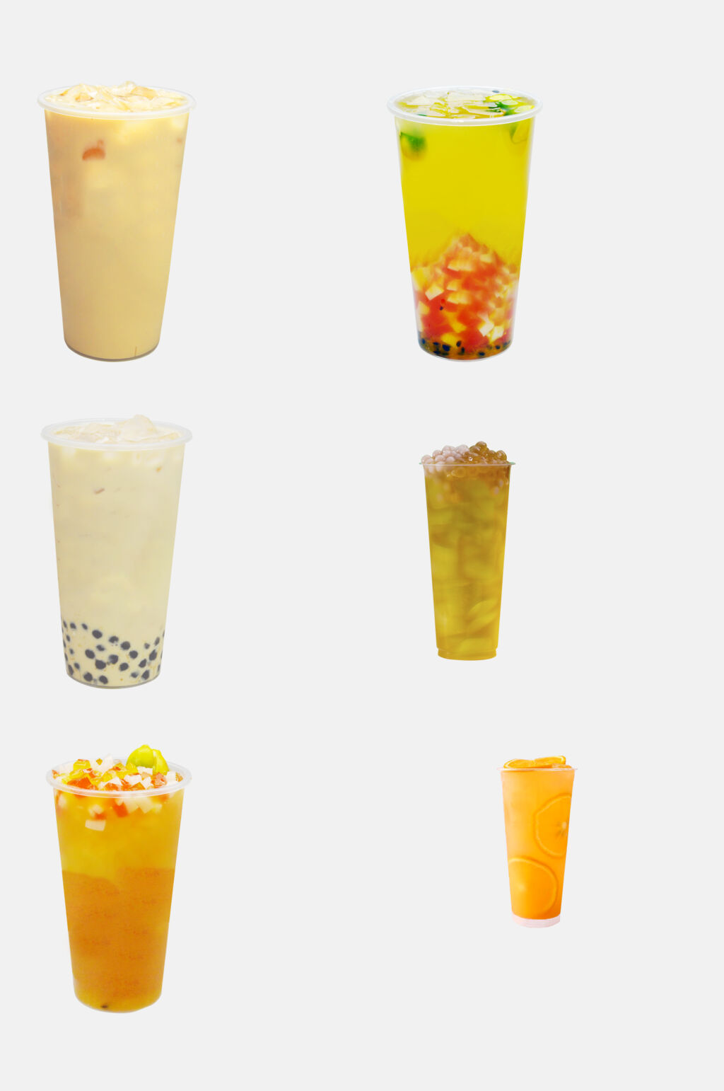夏日冰凉水果茶奶茶免抠素材素材