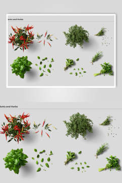 绿色蔬菜美食餐具素材