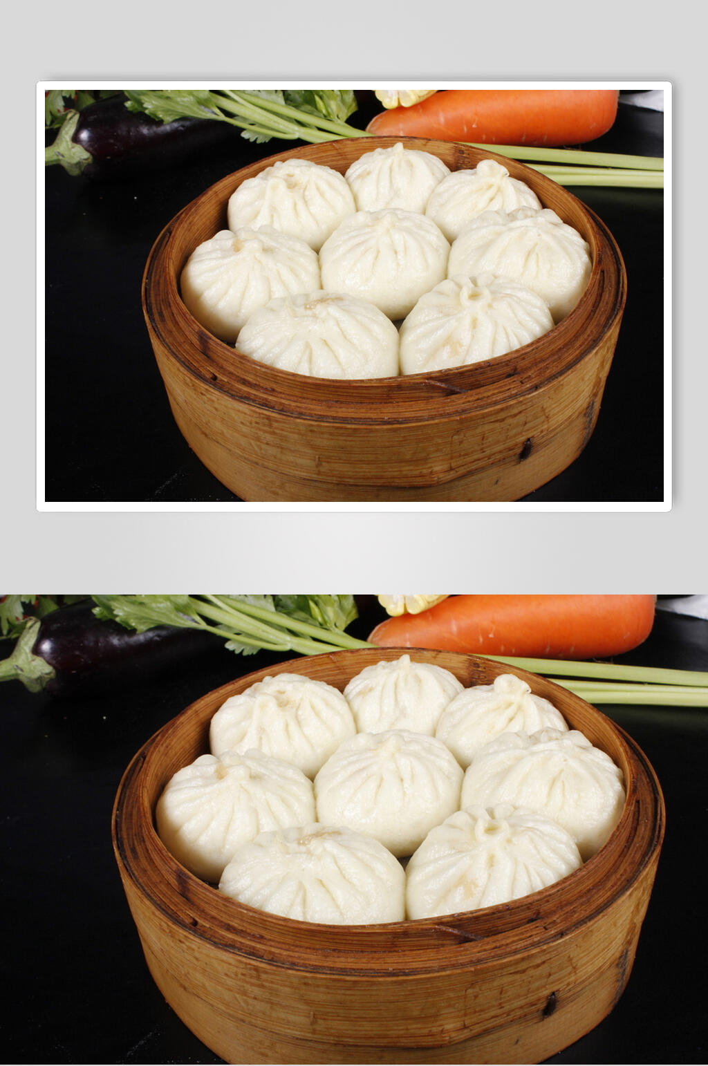 蒸包子食品高清图片素材