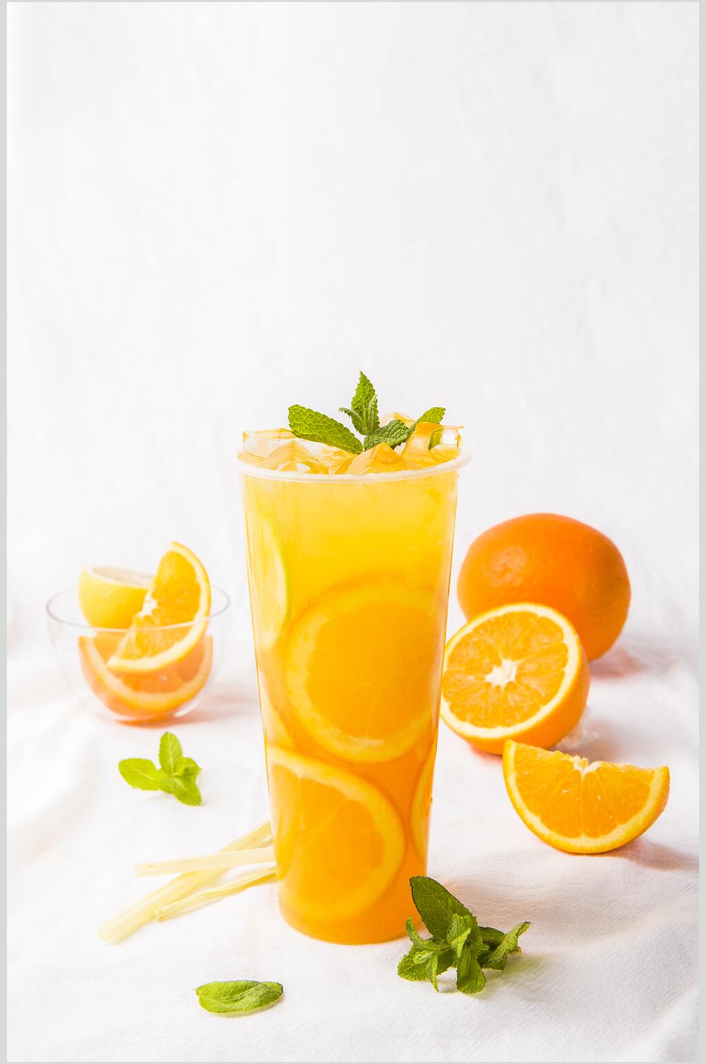 橙汁奶茶高清图片